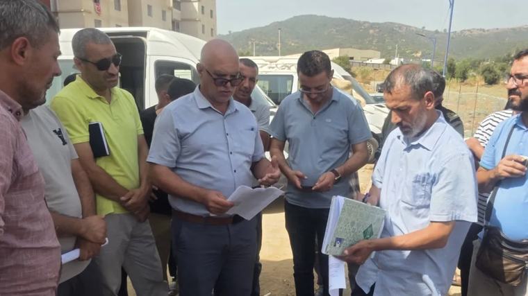 معاينة قطعة ارضية ببلدية سوق الأحد لتجسيد مشروع ثانوية بسعة 800 مقعد